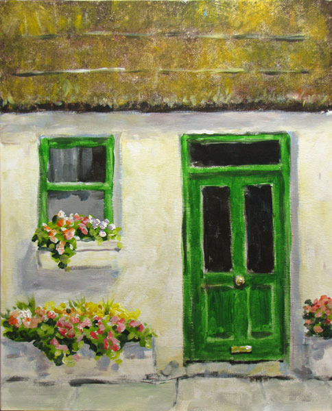 greeen door