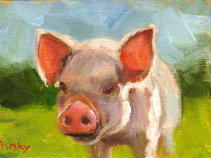 pig painting