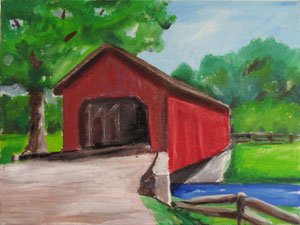 covered bridge art student academy