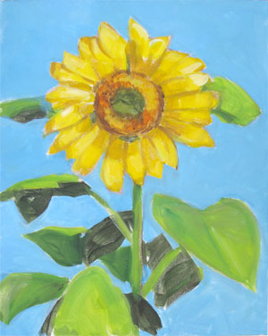 sunflower art student