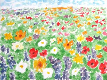 wildflowers acrylic